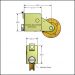 3724 - Adjustable Carriage & Wheel - Dimensions