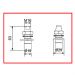 H104P/97 -  Angle plate fix bottom guide  - Dimensions