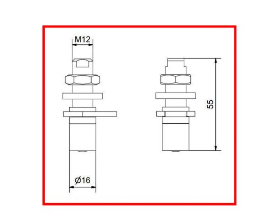 H104P/89 - Angle plate fix guide - Dimensions