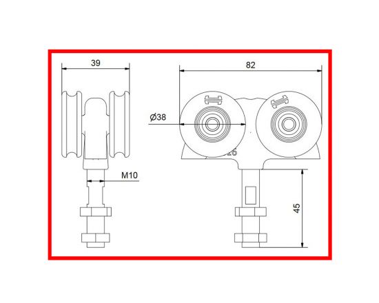 Soltaire 250 Angle Frame Fixing Hanger - Dimensions