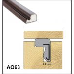 Securefold AQ63 Door Seal - Brown