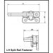 Miles Nelson Split Rail Fastener - Dimensions