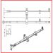 Miles Nelson  300mm Casement Stay - Dimensions