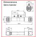Epec 62mm Electronic Pin Euro Cylinder - Dimensions