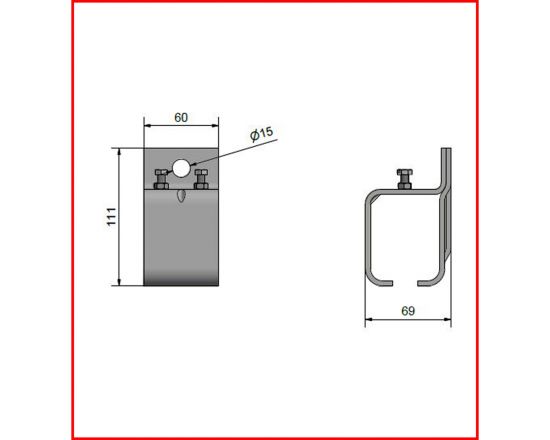 H1X - 301 Jointing Bracket - Dimensions