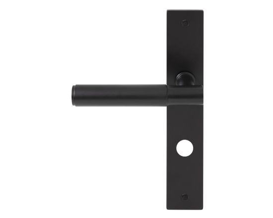 Lumina Lever on Privacy Turn Plate Set - BLK