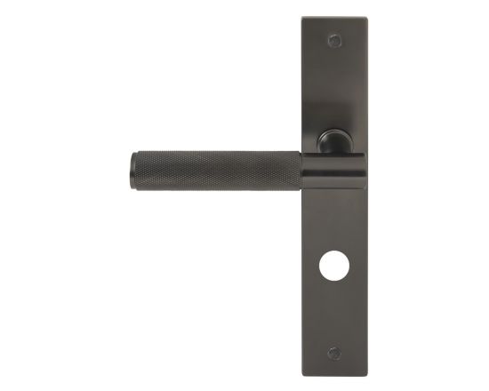 Verge Lever on Privacy Turn Plate Set - GN
