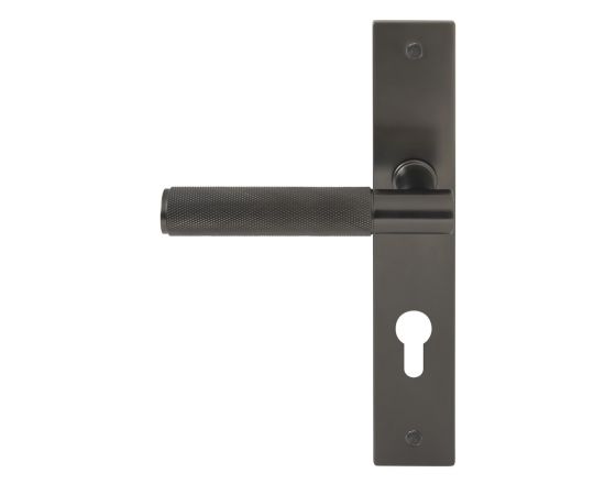 Verge Lever on Euro 85 Plate Set - BLK