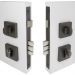 Windsor 1184 Square Double Turn Lock Set - GN