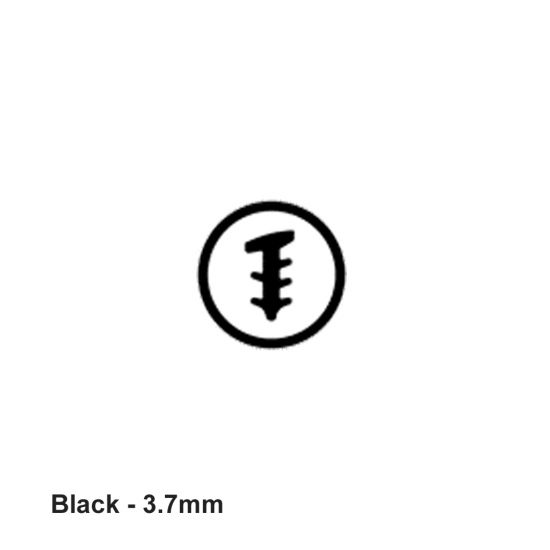 BLACK PVC Glazing Wedge 3.7mm