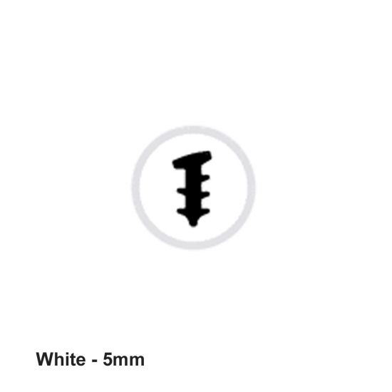 WHITE PVC Glazing Wedge 5.0mm