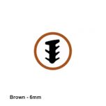 BROWN Glazing Wedge 6.0mm - Per Metre