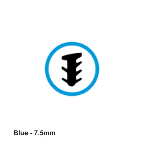 BLUE PVC Glazing Wedge 7.5mm