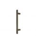 Square 300mm Solid Brass Entrance Handle - RB