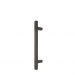 Square 300mm Solid Brass Entrance Handle - NB
