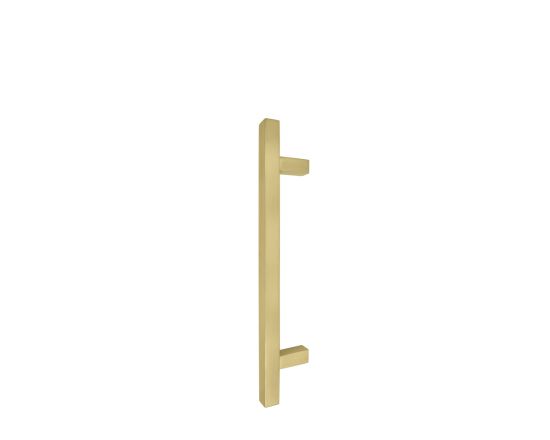 Square 300mm Solid Brass Entrance Handle - MSB