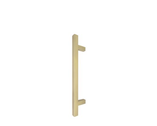 Square 300mm Solid Brass Entrance Handle - MB