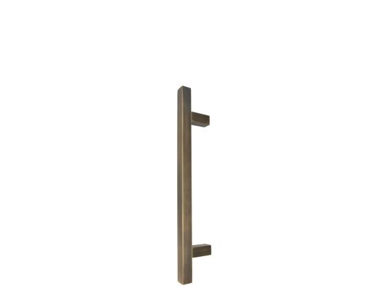 Square 300mm Solid Brass Entrance Handle - BHB