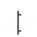 Square 300mm Solid Brass Entrance Handle - AB