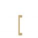 Square 235mm Solid Brass Entrance Handle - PB