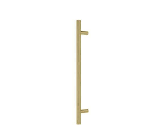 Round 400mm Solid Brass Entrance Handle - PB