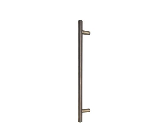 Round 400mm Solid Brass Entrance Handle - NB