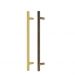 Round 400mm Solid Brass Entrance Handles