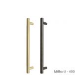 Milford Solid Brass Pull Handle Set - 400mm