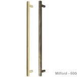 Milford Solid Brass Pull Handle Set - 600mm