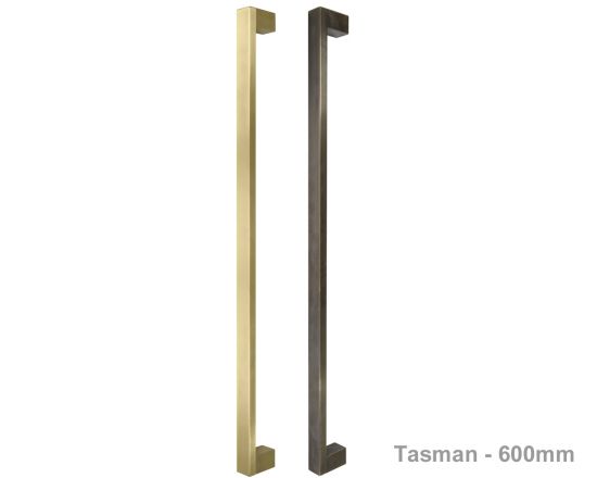 Tasman 600mm Solid Brass Entrance Handles