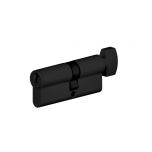 5 Pin Key & Turn 31/31 Fixed Cam Euro Cylinder - BLK