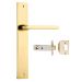Baltimore lever on plate passage set - Polished Brass