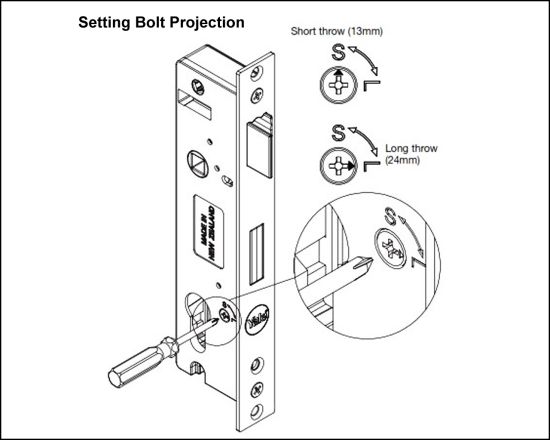 Induro Lock Bolt Projection Settings