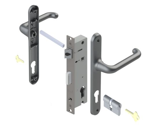 Verona 30mm 2 Pt Key/Key Adjustable Throw Lock Kit