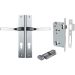 Annecy Lever on Rectangular Plate Entrance Set - BC