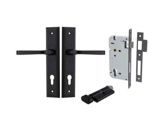 Annecy Lever on Stepped Plate Entrance Set - MB