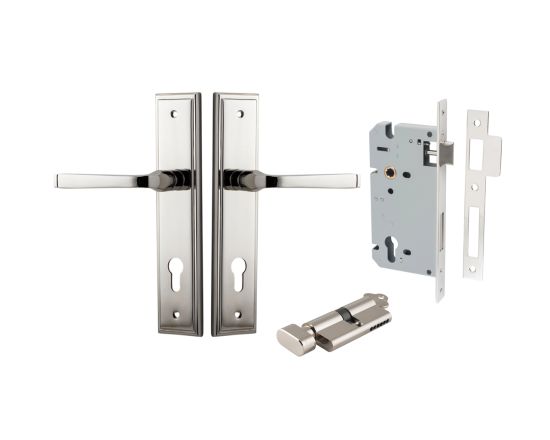 Annecy Lever on Stepped Plate Entrance Set - PN