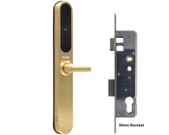 E-LOK 915 Smart Snib Lockset - SB w/ 30mm Backset