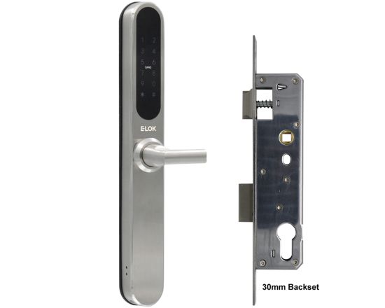 E-LOK 915 Smart Snib Lockset - SS w/ 30mm Backset
