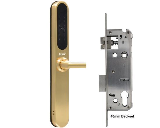 E-LOK 915 Smart Snib Lockset - SB w/ 40mm Backset