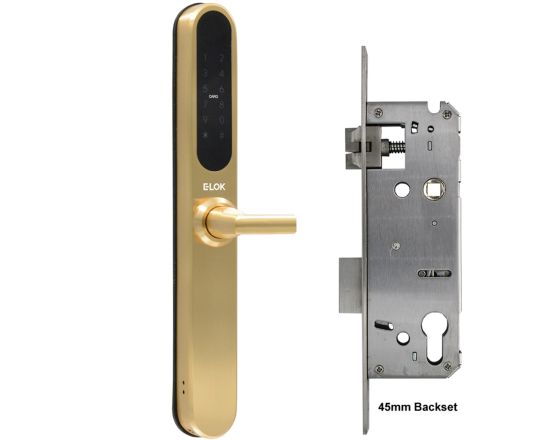 E-LOK 915 Smart Snib Lockset - SB w/ 45mm Backset