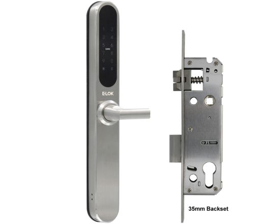 E-LOK 915 Smart Snib Lockset - SS w/ 35mm Backset