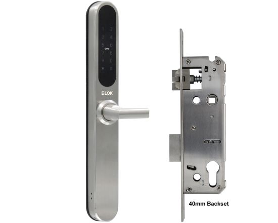 E-LOK 915 Smart Snib Lockset - SS w/ 40mm Backset