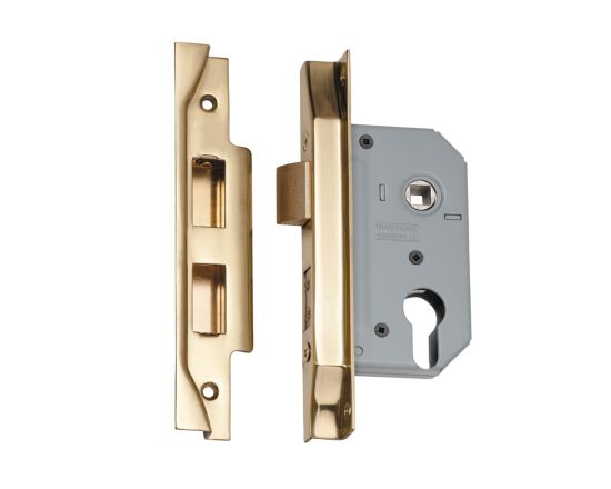 Tradco Euro 48 Rebated Mortice Locks- 46mm Backset - PB