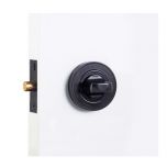 Round Auxillary Privacy Bolt - Blk