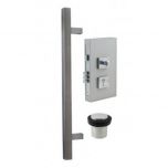 Square Entrance Handle Combo 600mm - SS