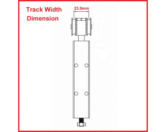 Alti Top end panel roller - Track dimensions