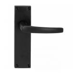 Contract Lever On Blank Plate Set - Blk