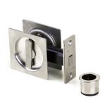 Square Privacy Cavity Door Set - SS