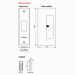 CS for Doors cavity sliding emergency release  privacy set Dimensions